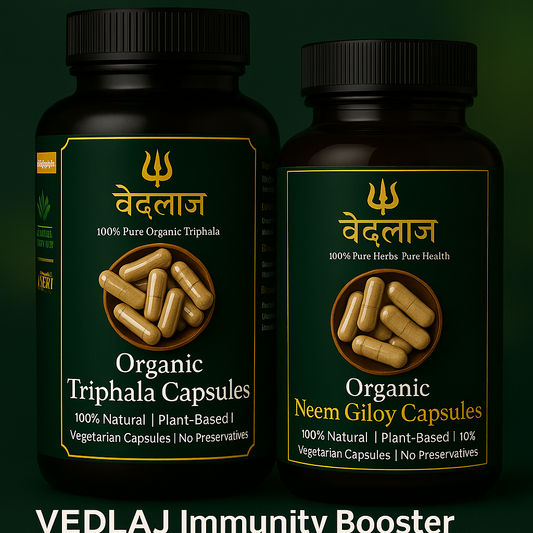 VEDLAJ Immunity Booster Combo - Giloy Capsules and Triphala Capsules